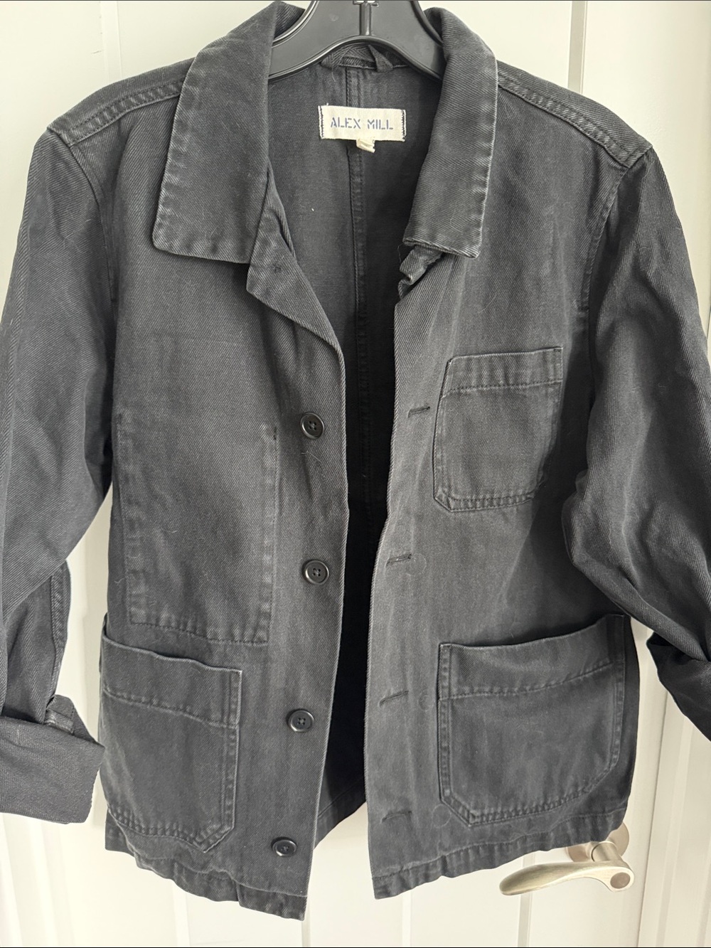 Alex Mill Washed Black Utility Chore Jacket